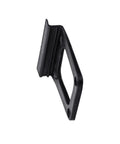 Heavy Duty Window Screen Lift Tabs Slip Free Black Plastic Pull Handles Rock Solid Grip side view detail of adhesive tab