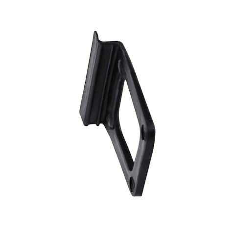 Heavy Duty Window Screen Lift Tabs Slip Free Black Plastic Pull Handles Rock Solid Grip side view detail of adhesive tab