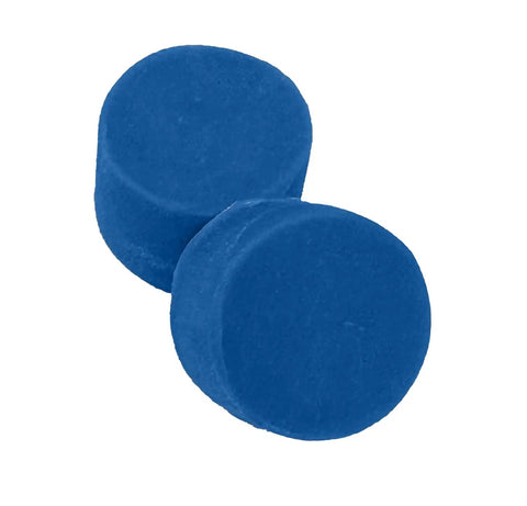 Blue beeswax ear plugs for sleep and swim, snore blocking with NRR 34 noise reduction, moldable custom fit, reusable 40 to 50 uses.