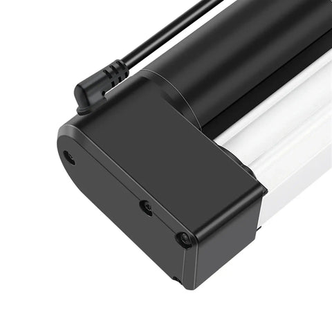 Heavy Duty DC 24V Linear Actuator With 2500N Thrust For Industrial Automation, black housing with cable lead