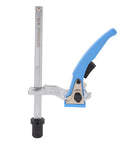 Two Pack Adjustable Bench Dogs Clamps With Ratchet Design for Three Quarter Inch Dog Hole Woodworking Projects, blue handle