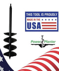 Auger Drill Bit Extension 7 Inch By 28 Inch With Half Inch Hex Drive Heavy Duty Garden Auger featured with USA flag