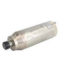 Top Shelf 6.5KW Water Cooled Spindle Motor With ER32 Collet For CNC Router And Metal Milling showing a silver metal body and collet.