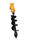 Beefy Heavy Duty 200mm Hydraulic Earth Auger Attachment For 2 To 3.5 Ton Mini Excavators, Ideal Post Hole Digger For Fence Posts