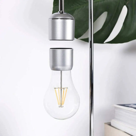 Levitating Lamp With Floating Light And Built In Qi Wireless Charger Slick Modern Night Light For Any Room Go To Vibe Gentle Warm Glow Magnetic Levitation Bulb Touch Control On Base.