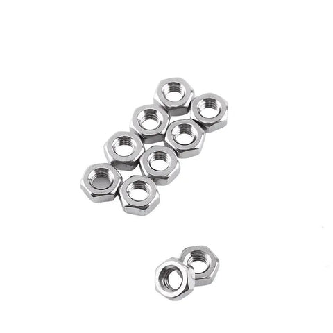 A2 Stainless Steel Hex Socket Screw And Nut Kit, 250 Piece Fastener Set with multiple hex nuts visible, rust resistant for repairs.