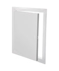 Legit Heavy Duty Metal Wall Access Panel For Drywall With Sturdy Grab Handle Clean Flush Cover For Crawl Space And Plumbing Lines Straight Up Pro Build Hassle Free Installation in white epoxy steel.