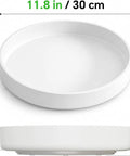 11.8 Inch Lazy Susan For Refrigerator And Pantry, Round Kitchen Turntable Spice Rack Organizer dimensions shown from top and side view.