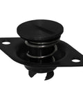 Heavy Duty Self Ejecting Quarter Turn Fastener Buttons 5/16 Inch Stem Spring Loaded Quick Release Hardware For Atv Utv Offroad Sheet Metal Panel Door Setup close-up view of black fastener with spring mechanism.