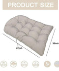 Hanging Egg Chair Cushion Set For Indoor Outdoor Use, Waterproof Ultra Soft Hammock Seat Pad And Back Cushion, light gray 47x35in