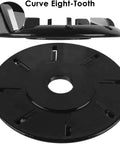 Heavy Duty Wood Turbo Carving Disc Curve Eight Tooth Angle Grinder Blade 103 Mm with curved eight-tooth design for efficient wood cutting.