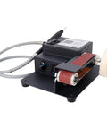 Versatile Mini Belt Sander And Rotary Tool Combo With 7-Speed Variable Control, compact design, ideal for DIY woodworking and metal projects.