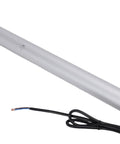 Heavy Duty Electric DC Linear Actuator Packing Six Thousand Newtons Of Raw Straight Push Pull Chops Plus Five Hundred Millimeter Travel, with exposed wiring and sleek aluminum shaft.