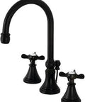 Essex Widespread Bathroom Faucet Matte Black With Solid Brass Construction Drip Free Ceramic Disc Cartridge 8 To 16 Inch Widespread