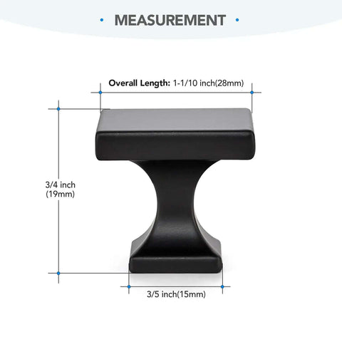 Slick Matte Black Cabinet Handles Made From Heavy Duty Zinc Alloy Featuring A Tight Arch Design, 1-1/10 inch tall.