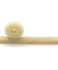 1.5 Module Nylon Gear Rack, 15mm Wide, 200mm Or 500mm Long, Plastic Linear Pinion Rack For Precision Machinery, Smooth Motion, Durable Cylindrical Drive Gear System with matching pinion