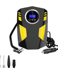 Straight Up Reliable 12V Tire Inflator Air Compressor With Digital Pressure Gauge Led Light Auto Shutoff Portable Pump for car and bike.