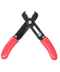 Heavy Duty 45 Steel Wire Stripper And Cable Cutter Pliers, 0.08 To 6mm2 Capacity, ergonomic red grips for electrical repair.