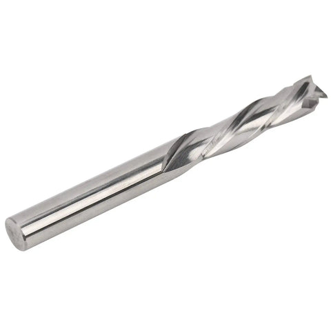 3 Flute Tungsten Steel Milling Cutter For Aluminum CNC Milling Tool With Round Handle Non Ferrous Friendly 6mm Head Diameter 60mm Overall Length