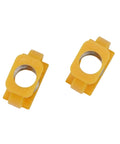 Heavy Duty Yellow Hinge Clamp Spring C Buckle For Brompton Folding Bike Repair Kit Seamless Fit No Tools Needed Plastic Steel Frame Fix Upgrade, pair