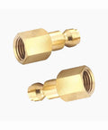 Solid brass couplers from 14 Piece Automotive Type C Quick Connect Air Fittings Kit With Solid Brass Couplers And Plugs One Quarter Inch NPT