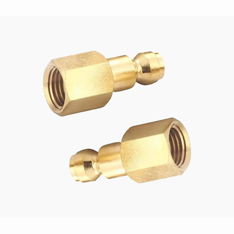 Solid brass couplers from 14 Piece Automotive Type C Quick Connect Air Fittings Kit With Solid Brass Couplers And Plugs One Quarter Inch NPT
