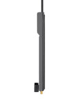 Side view of 12 Outlet Surge Protector Power Strip With 10 Foot Cord And Phone Ethernet Coax Protection For Home Office Gray