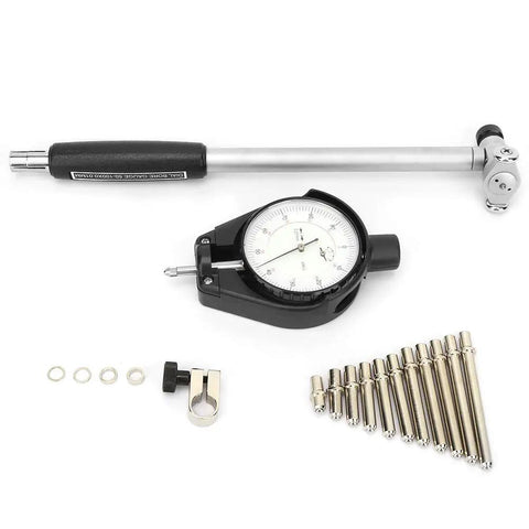 Internal Diameter Dial Indicator Gauge Kit 50 To 100 mm Precision Machined To 0.0005 mm with 11 measuring needles and accessories