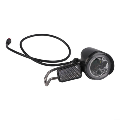 Heavy Duty E Bike Front Headlight 6-60V LED Spotlight With Black ABS Housing For Electric Scooters And Bikes Deliver Bright Long Range Beam You Need To Stay Safe Riding At Night, black ABS wired LED headlight