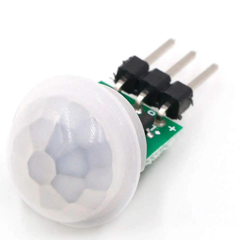 2 Pack PIR Motion Sensor Module Infrared Pyroelectric Detector For DIY Makers Projects Small Low Power IR Sensor With Auto And Manual Trigger 2.7 To 12V DC Compatible Mini Motion Detector with white dome lens