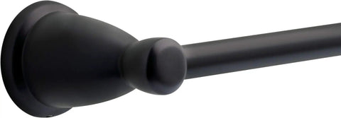 Close-up of matte black towel rack from Matte Black Bathroom Hardware Set With Two Towel Racks Towel Ring Toilet Paper Holder And Hook