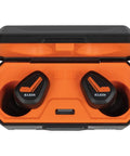 Jobsite Bluetooth Earbuds With 28 dB Noise Reduction Memory Foam Tips For Comfort Wireless Hearing Protection Clear Stereo Audio 15 Hour Playtime With Charging Case Bluetooth Five Point Zero in case