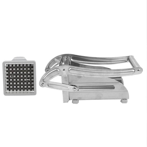 French fries cutter with stainless steel blades; manual vegetable slicer for potatoes, carrots, cucumbers