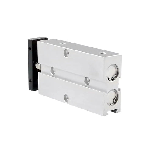 Compact Twin Rod Pneumatic Air Cylinder TN25 Series 25mm Bore Dual Action Double Acting With Long Stroke Options Aluminum Body