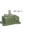 Heavy Duty Worm Gear Reducer For Industrial Machinery Processing Lines Quick Snap Mount with A-type shaft and durable build.