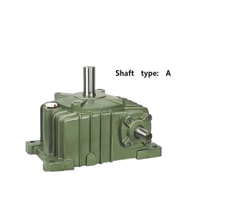 Heavy Duty Worm Gear Reducer For Industrial Machinery Processing Lines Quick Snap Mount with A-type shaft and durable build.