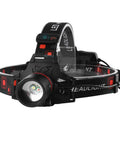 Dope UV Headlamp With White Light 395nm Blacklight Zoomable Head Torch for night fishing and scorpion hunting, side view