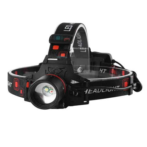 Dope UV Headlamp With White Light 395nm Blacklight Zoomable Head Torch for night fishing and scorpion hunting, side view