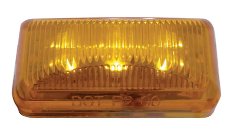 Amber 6 LED 2.5 Inch Clearance Side Marker Light Kit With Grommet Mount And Wire Plug For Trucks And SUVs DOT SAE Compliant