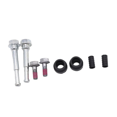 Complete Front Brake Caliper Slider Pin Kit With Rubber Bushings And Guide Boots For Easy Car Maintenance And Smooth Stopping Performance, metal pins
