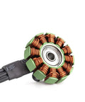 Specter 1804 2450KV Brushless Motor for Freestyle Racing Drones showing copper coils and central bearing