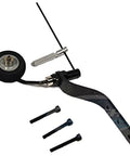 Carbon Fiber Tail Wheel Landing Gear Set With Sponge Wheel And Aluminum Hub For 20cc Gas RC Plane Durable Black Tail Wheel Assembly For Stable Takeoffs And Smooth Landings, showcasing components
