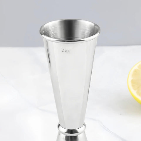 Dual Sided Jigger Set With 1oz And 2oz Markings In 304 Stainless Steel Food Grade Cocktail Measuring Tool For Pros And Home Bars Laser Etched For Precision And Built To Last