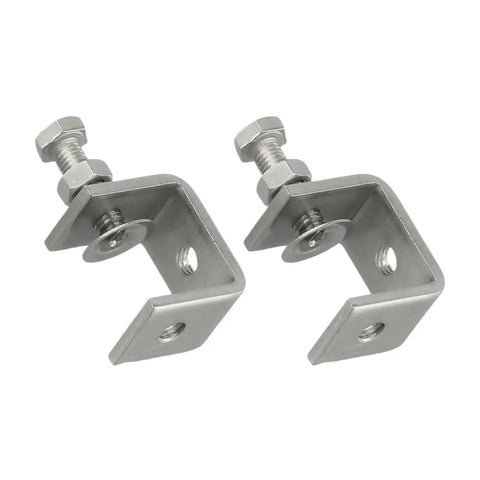 Heavy Duty C Clamp Cabinet Clamp 15 to 38mm Range Drawer Clip I Beam Design M8 Threaded Hole Table Mounting Bracket Rust Proof 1pc