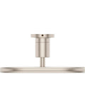 Brushed Nickel Towel Ring For Bathroom With Contemporary Style Concealed Screw Installation Premium Metal Construction Easy Two Hole Mount
