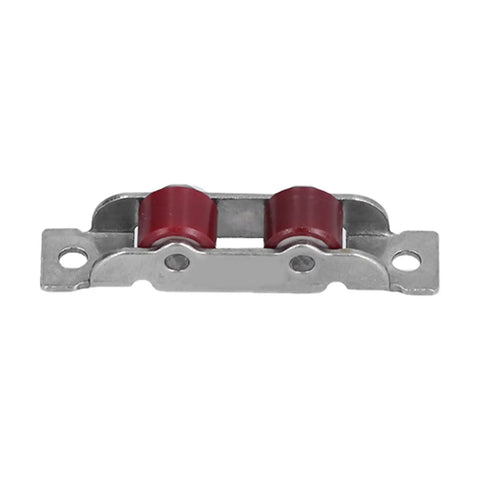 Rugged Stainless Steel Double Wheel Sliding Window And Door Roller Pulley 4 Pack, two nylon wheels, stainless design for quiet operation.