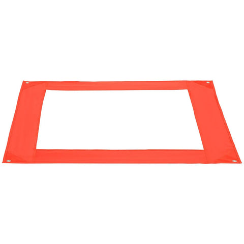 Red pause box from All In One Dog Agility Training Kit For Backyard Fun With Adjustable High Hurdles Weave Poles Jump Ring Pause Box