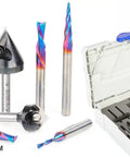 Built To Crush Projects Like A Champ 8 Piece CNC Router Bit Set With Spektra Coated Carbide Blades For Flawless Cuts And Serious Durability Arrives In A Stackable Systainer Case Sized For 6Mm Shanks.