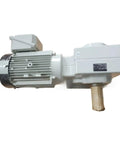 Heavy Duty Gear Reducer For Motors Speed Down Converter sealed tight housing with a gray motor designed for industrial use.