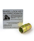 Acorn Gorilla Guard Wheel Locks 12mm x 1.50 Thread Size Four Pack With Key And Dual Hex Keys, wheel lock key replacement card